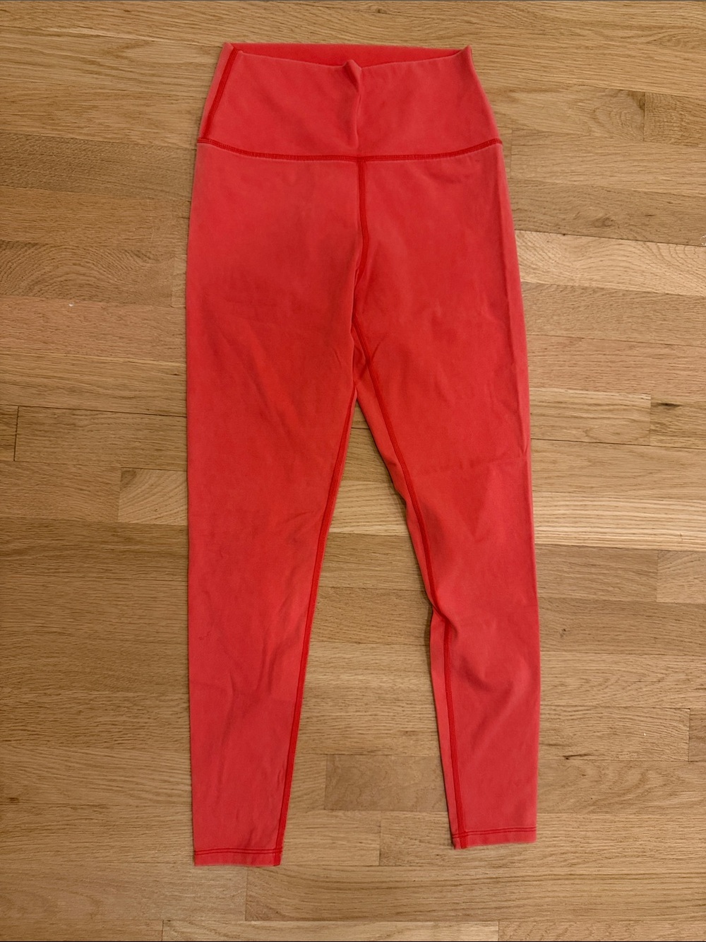 soulcycle Coral-Red High Rise Workout Leggings